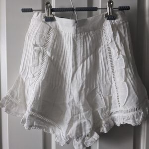 NWT Sabo Skirt Lace White Shorts